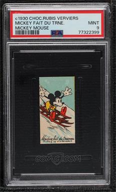 1930s Chocolaterie Rubis Verviers Mickey Terrassier - [Base] #_MIMO.4 - Mickey Mouse (Mickey Fait du Traineau) [PSA 9 MINT]