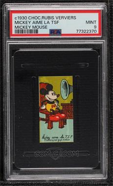 1930s Chocolaterie Rubis Verviers Mickey Terrassier - [Base] #_MIMO.42 - Mickey Mouse (Mickey Anime La TSF) [PSA 9 MINT]