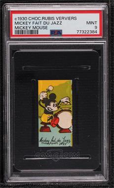 1930s Chocolaterie Rubis Verviers Mickey Terrassier - [Base] #_MIMO.60 - Mickey Mouse (Mickey Fait Du Jazz) [PSA 9 MINT]