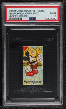 1930s Chocolaterie Rubis Verviers Mickey Terrassier - [Base] #_MIMO.9 - Mickey Mouse (Mickey Marchand de Journaux) [PSA 9 MINT]