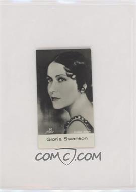 1930s Cloetta Orn Cacao Film Stars - [Base] #30 - Gloria Swanson [Poor to Fair]