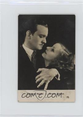 1930s Farris Film Stars Large - [Base] #70 - Conrad Nagel, Greta Garbo [Poor to Fair]