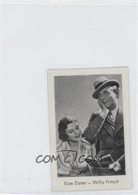 1930s Josetti-Filmbilder - Tobacco Series 2 #499 - Else Elster, Willy Fritsch