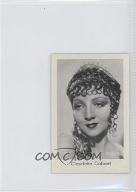 1930s Josetti-Filmbilder - Tobacco Series 3 #743 - Claudette Colbert