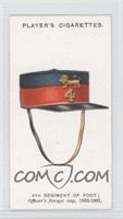 4th (The King's Own Royal) Regiment of Foot; Officer's forage cap, 1852-1881