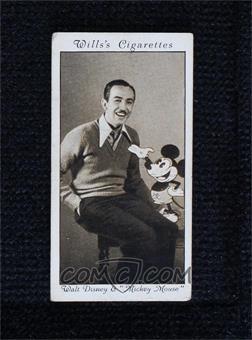 1931 Wills Cinema Stars Series 3 - Tobacco [Base] #24 - Walt Disney and "Mickey Mouse"