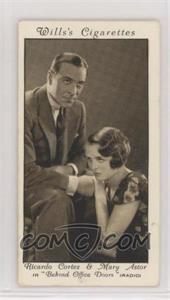 1931 Wills Cinema Stars Series 3 - Tobacco [Base] #5 - Ricardo Cortez and Mary Astor in "Behind Office"