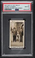 Oliver Hardy, Stan Laurel [PSA 8 NM‑MT]