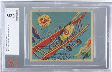 1933-34 National Chicle Sky Birds - R136 - Series of 144 #65 - Vickers Vampire B.R. 2 [BVG 6 EX‑MT]