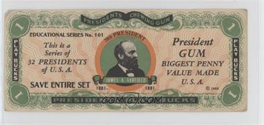 1933 Dietz Gum Presidents Play Bucks - [Base] #20 - James A. Garfield [Poor to Fair]