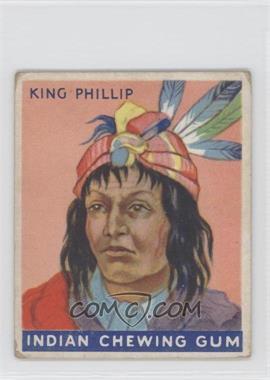 1933 Goudey Indian Gum - R73 - Series of 48 #30 - King Phillip [Good to VG‑EX]