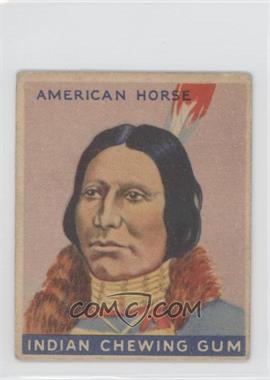 1933 Goudey Indian Gum - R73 - Series of 48 #43 - American Horse [Good to VG‑EX]