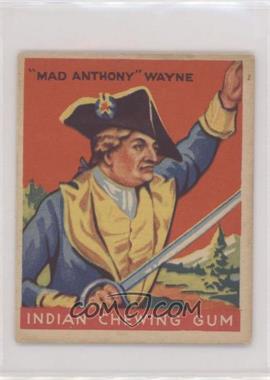 1933 Goudey Indian Gum - R73 - Series of 96 #58 - "Mad Anthony" Wayne
