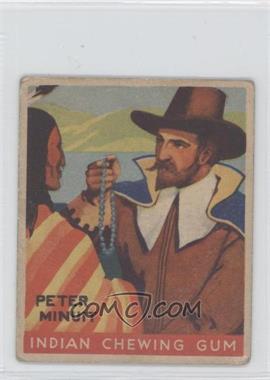 1933 Goudey Indian Gum - R73 - Series of 96 #72 - Peter Minuit [Good to VG‑EX]