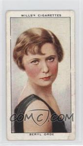 1934 Wills Radio Celebrities Series 2 - Tobacco [Base] #32 - Beryl Orde [Poor to Fair]