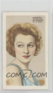 1935 Gallaher Stars of Screen & Stage - [Base] - Green Back #40 - Greta Nissen [Poor to Fair]