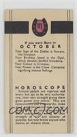 October Horoscope [Good to VG‑EX]