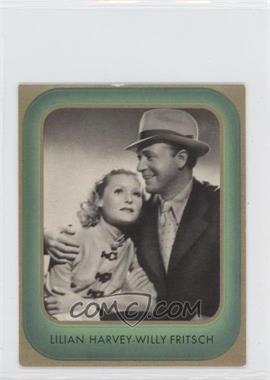 1936 Cigaretten Bilderdienst Bunte Filmbilder Series 1 - Tobacco [Base] - Schwarz Weisz Back #6 - Lilian Harvey, Willy Fritsch