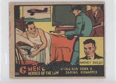 1936 G-Men & Heroes of the Law - R60 #20 - G-Men Run Down a Daring Kidnapper (Harvey Bailey)