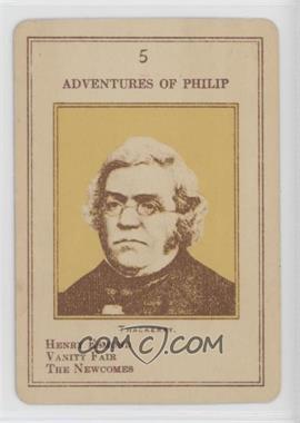 1936 Milton Bradley Authors Card Game - [Base] #5 - William Thackeray