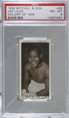 1936 Mitchell's A Gallery of 1935 - Tobacco [Base] #28 - Joe Louis [PSA 8 NM‑MT]