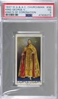 H.M. King George V Wearing Royal Robe and Stole [PSA 3 VG]