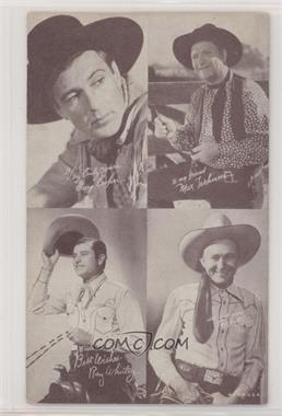 1938 Exhibit Movie Stars 4-on-1 - Made In U.S.A. #CTWR - Gary Cooper, Max Terhune, Ray Whitley, Tex Ritter [Poor to Fair]
