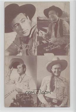 1938 Exhibit Movie Stars 4-on-1 - Made In U.S.A. #CTWR - Gary Cooper, Max Terhune, Ray Whitley, Tex Ritter [Poor to Fair]