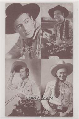 1938 Exhibit Movie Stars 4-on-1 - Made In U.S.A. #CTWR - Gary Cooper, Max Terhune, Ray Whitley, Tex Ritter [Good to VG‑EX]