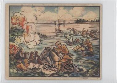 1938 Gum, Inc. Horrors of War - R69 #129 - Swimming Jap Cavalry Repulsed By Chinese [Good to VG‑EX]