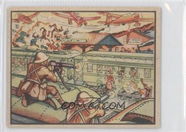 1938 Gum, Inc. Horrors of War - R69 #16 - Japanese Attack Train at Wusih