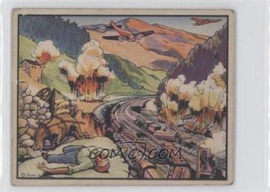 1938 Gum, Inc. Horrors of War - R69 #210 - Rebels Dump Bombs On Pass Into France
