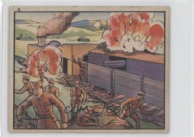 1938 Gum, Inc. Horrors of War - R69 #215 - Loyalists Abandon Armored Train Under Fire