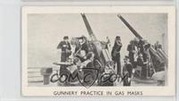 Gunnery Practice in Gas Masks