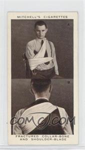 1938 Mitchell's First Aid - Tobacco [Base] #13 - Fractured Collar-Bone and Shoulder-Blade