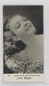 1939 Bridgewater Film Stars 7th Series - [Base] #37 - Jane Bryan [Poor to Fair]