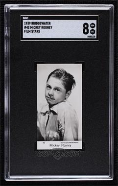 1939 Bridgewater Film Stars 7th Series - [Base] #42 - Mickey Rooney [SGC 8 NM/Mt]