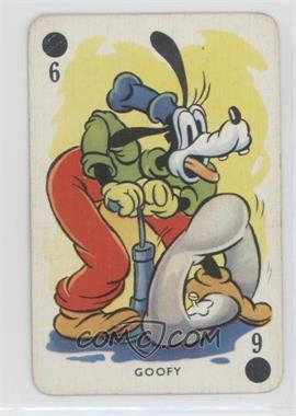 1939 Pepys Disney Mickey's Fun Fair Card Game - [Base] - Red Donald Back #6B - Goofy
