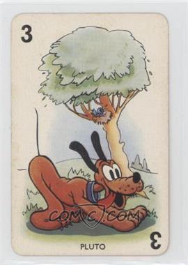 1939 Pepys Disney Shuffled Symphonies Card Game - [Base] - Red Mickey Back #_PLUT - Pluto [Good to VG‑EX]