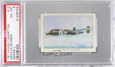 1940-42 Wings Cigarettes Series C - T87 #13 - U.S. Army Medium Bomber [PSA 6 EX‑MT]