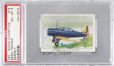 1940-42 Wings Cigarettes Series C - T87 #18 - U.S. Army Basic Trainer [PSA 6 EX‑MT]