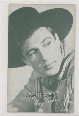 1940-60 Exhibit Western Stars - [Base] - Green #_GACO - Gary Cooper [Poor to Fair]