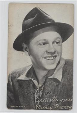 1940-60s Exhibit Movie Stars - Made In U.S.A. #_MIRO.1 - Mickey Rooney (Cordially yours) [Good to VG‑EX]
