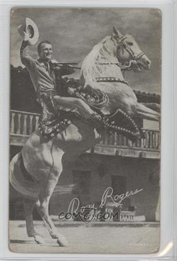 1940-60s Exhibit Movie Stars - Made In U.S.A. #_RORO.11 - Roy Rogers (Cordially; Riding Trigger; Side View) [Poor to Fair]