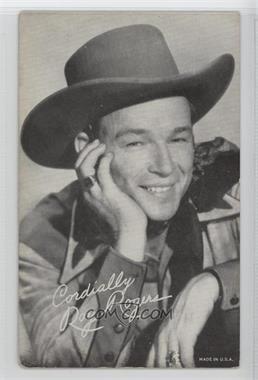 1940-60s Exhibit Movie Stars - Made In U.S.A. #_RORO.6 - Roy Rogers (Cordially; hand on cheek) [Good to VG‑EX]
