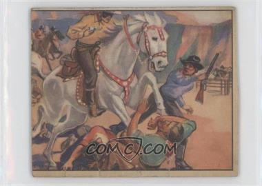 1940 Lone Ranger Chewing Gum - R83 #16 - Silver Charges the Horse Thieves