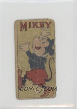 1940s-50s Cartoon Character Menko - [Base] #100 - Mickey Mouse [Poor to Fair]