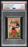 Mickey Mouse, Betty Boop (Playing Baseball) [PSA 6 EX‑MT (…