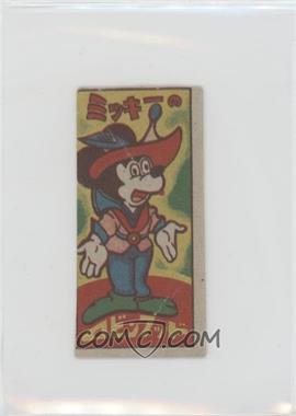 1940s-50s Cartoon Character Menko - [Base] #4232539712 - Mickey Mouse [Good to VG‑EX]
