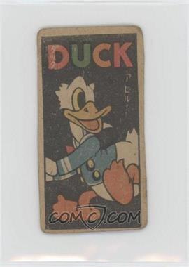 1940s-50s Cartoon Character Menko - [Base] #750 - Donald Duck [Poor to Fair]